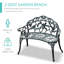 Banc d'extérieur, banc d'extérieur en aluminium coulé et métal