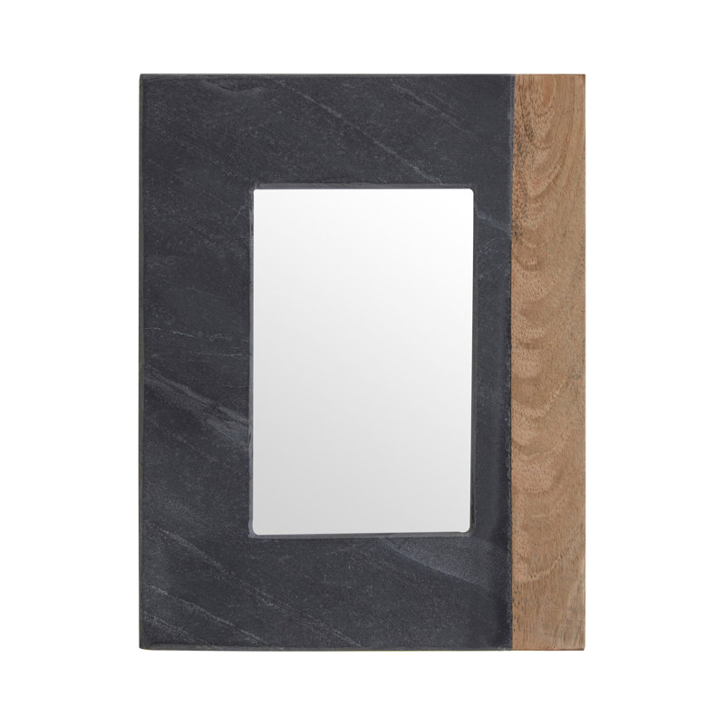 Black Solid Wood Picture Frame, 4" x 6", Black
