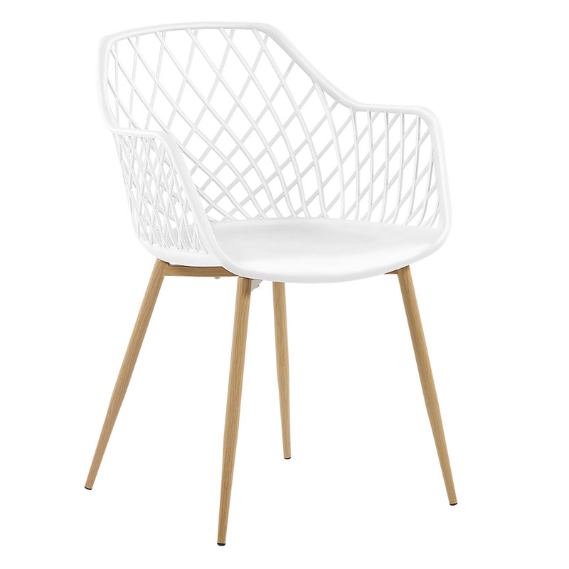 Brosh 46cm H Cross Back Armchair, White