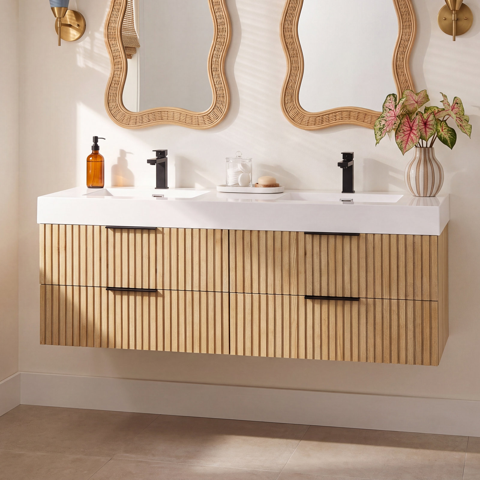 Livia 60" Double Bathroom Vanity