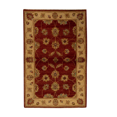 Hand Knotted Wool Floral Area Rug