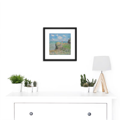 Claude Monet Cliff Walk at Pourville by Claude Monet - 1 Piece Single Picture Frame Painting