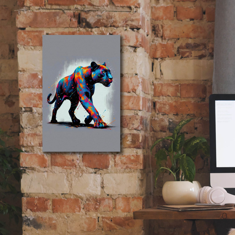 Toile épique «Panther» par Andreas Magnusson, 12 po x 18 po, H 18 po x l 12 po x P 0,75 po