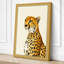 Cheetah in Profile Boho 1 Piece Wrapped Canvas Wall Art-1532914989-1532914978