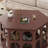 Solid wood coffee table with retro design-107205980