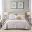 Microfiber Geometric Shapes Coverlet with Pillow Shams-681368322