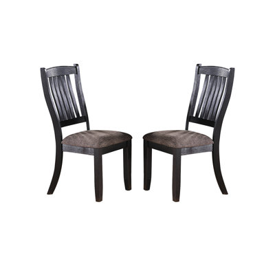 Chaises d'appoint rembourrées en tissu café foncé