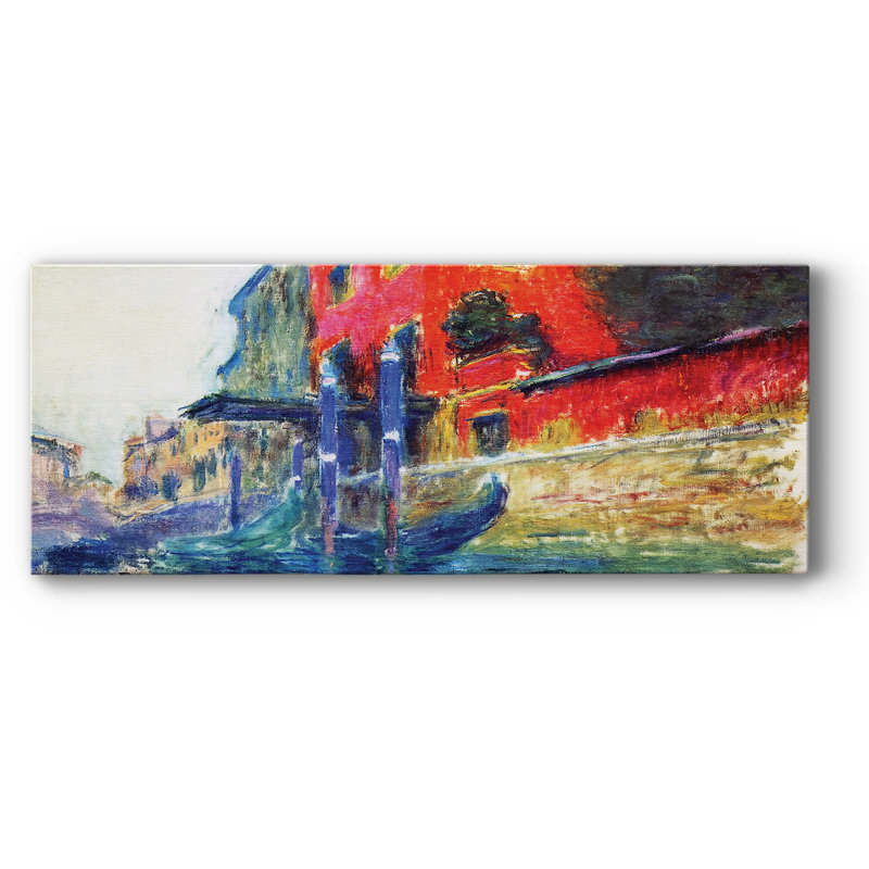 La maison rouge, 1908 sur toile, H 24 po x l 60 po x P 1,5 po