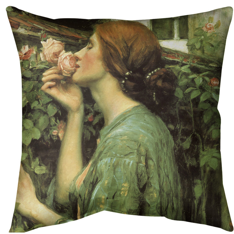 Housse d’oreiller en rose ma doux, Vert, Sergé de coton