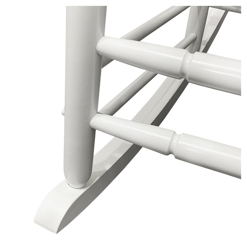 Fauteuil à bascule pour adulte balcon blanc