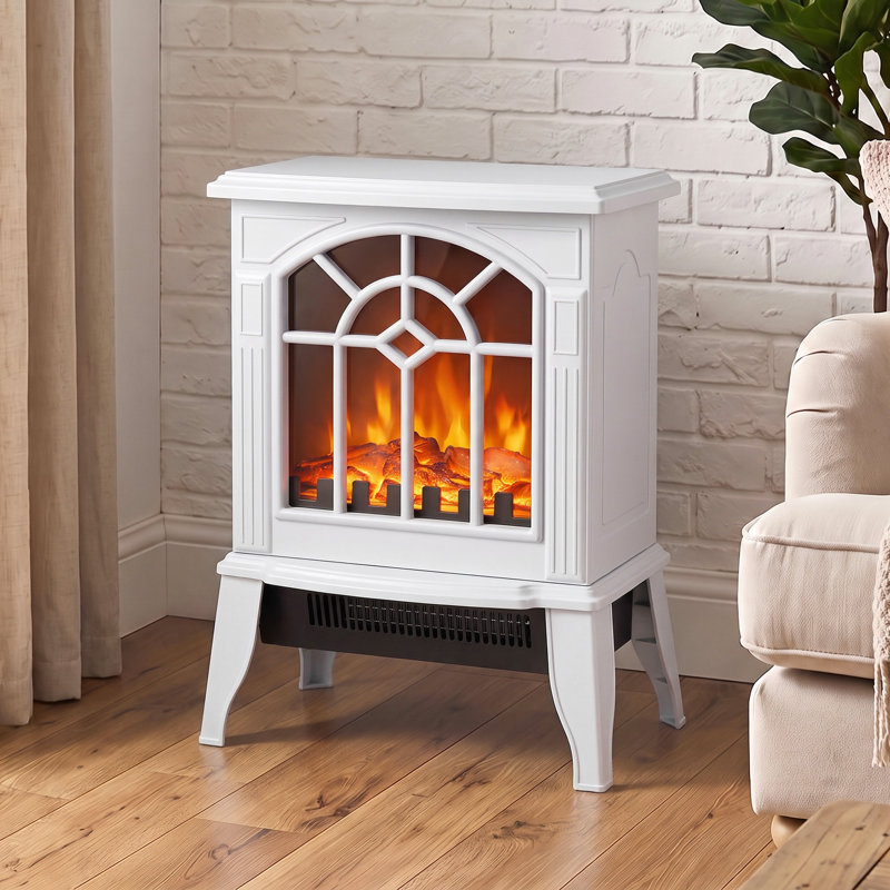 HOMCOM 36.5 cm W Electric Stove, White