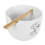 Peanuts Snoopy 6" Munch Ramen Stoneware Noodle Bowl W/ Chopsticks