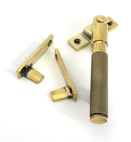 Brompton Night-Vent Locking Fastener, Aged Brass