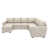 Beige Polyester/Velvet 