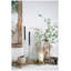 Vase cylindrique en céramique 7 7 po x 7,9 po x 13,8 po avec motif botanique brun
