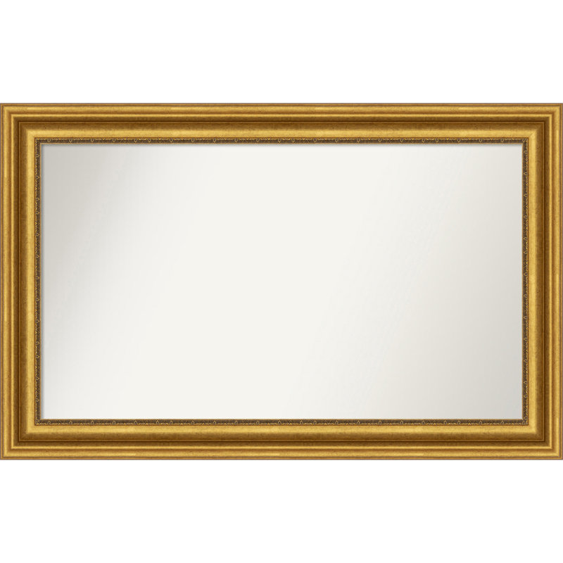 Miroir de salle de bain Jashawna, 27,75 po x 43,75 po, Doré