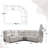 Ibach 3 - Piece Modern and Overstuffed Soft Power Reclining Sectional with Cupholders and Storage-97218247