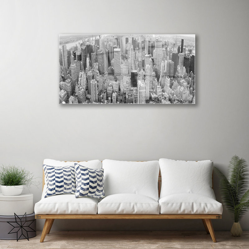 City Houses - Unframed Photograph on Glass