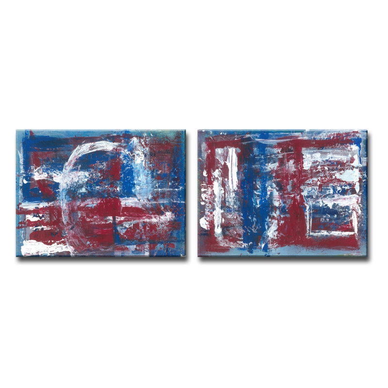 « americana blues i/ii »-ensemble de 2 reproductions de photos sur toiles tendues, H 30 po x l 80 po