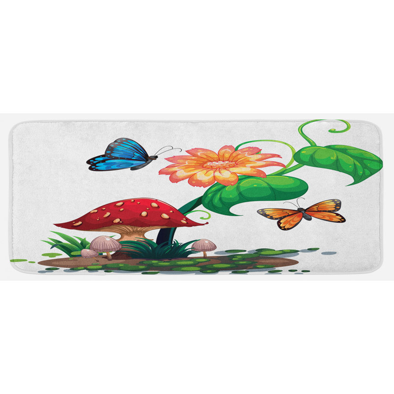 Tapis de cuisine champignon