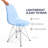 Northfleet Acrylic Dining Chair – Modern Eiffel Base Ghost Chair Accent Seating in Single, Set of 2, or Set of 4 – Gold or Chrome Legs for Banquet, Wedding, Office & Living Room Use-1860914923-1860914927-1819211791