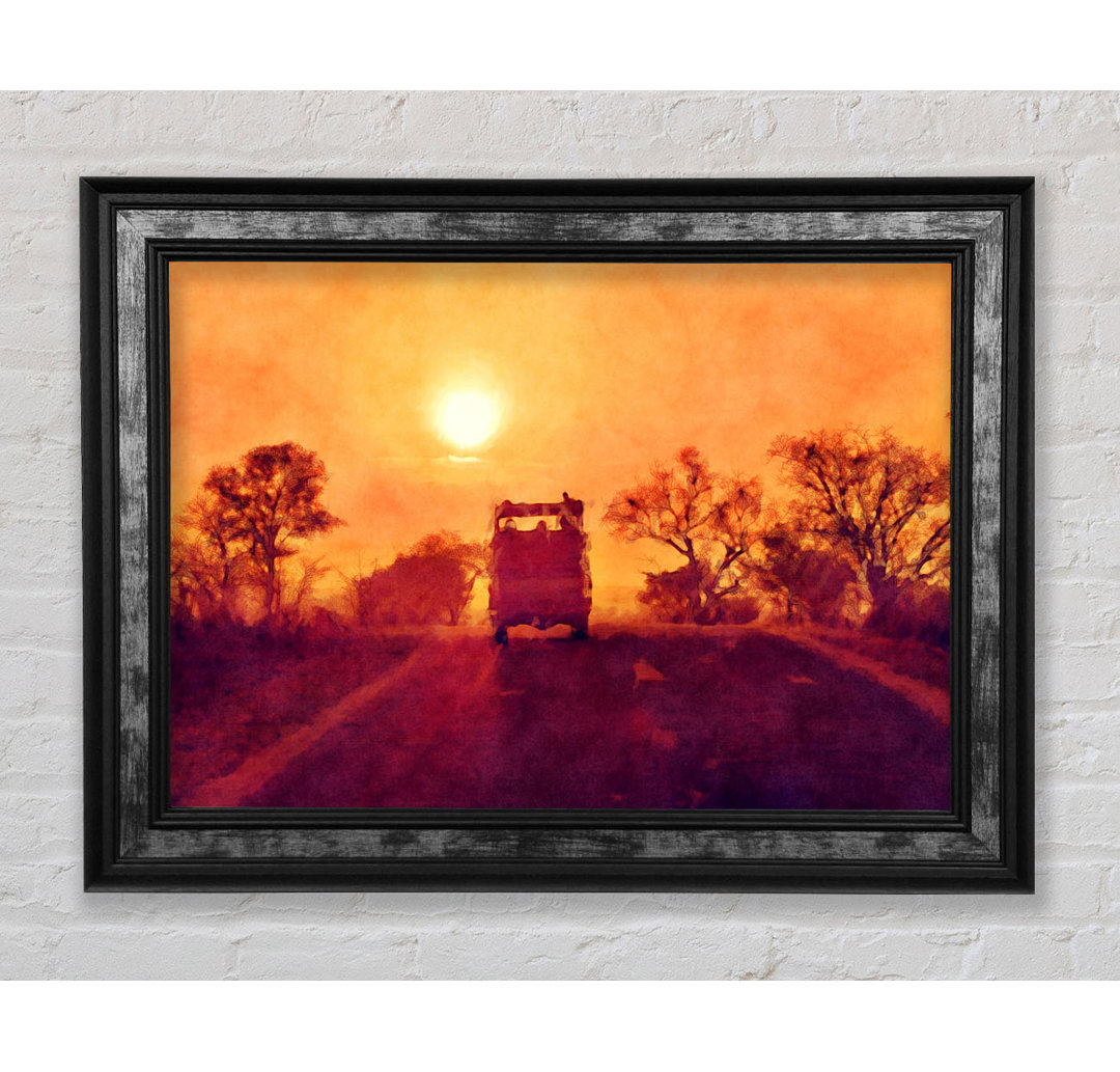 Driving Off Into The Sunset - Einzelne Bilderrahmen Kunstdrucke