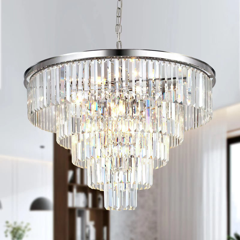 Chandelier, 65cm H 80cm W 80cm D, 5 Tiers
