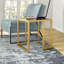 Oscar Glass Top Sled End Table-1908811212