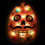 Silhouette de fenêtre d'Halloween 15 po