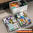 JOYBOS 3-Tier Medicine Organizer - Portable Medicine Cabinet With Leather Handle,Empty First Aid Kit For Home-1370607630