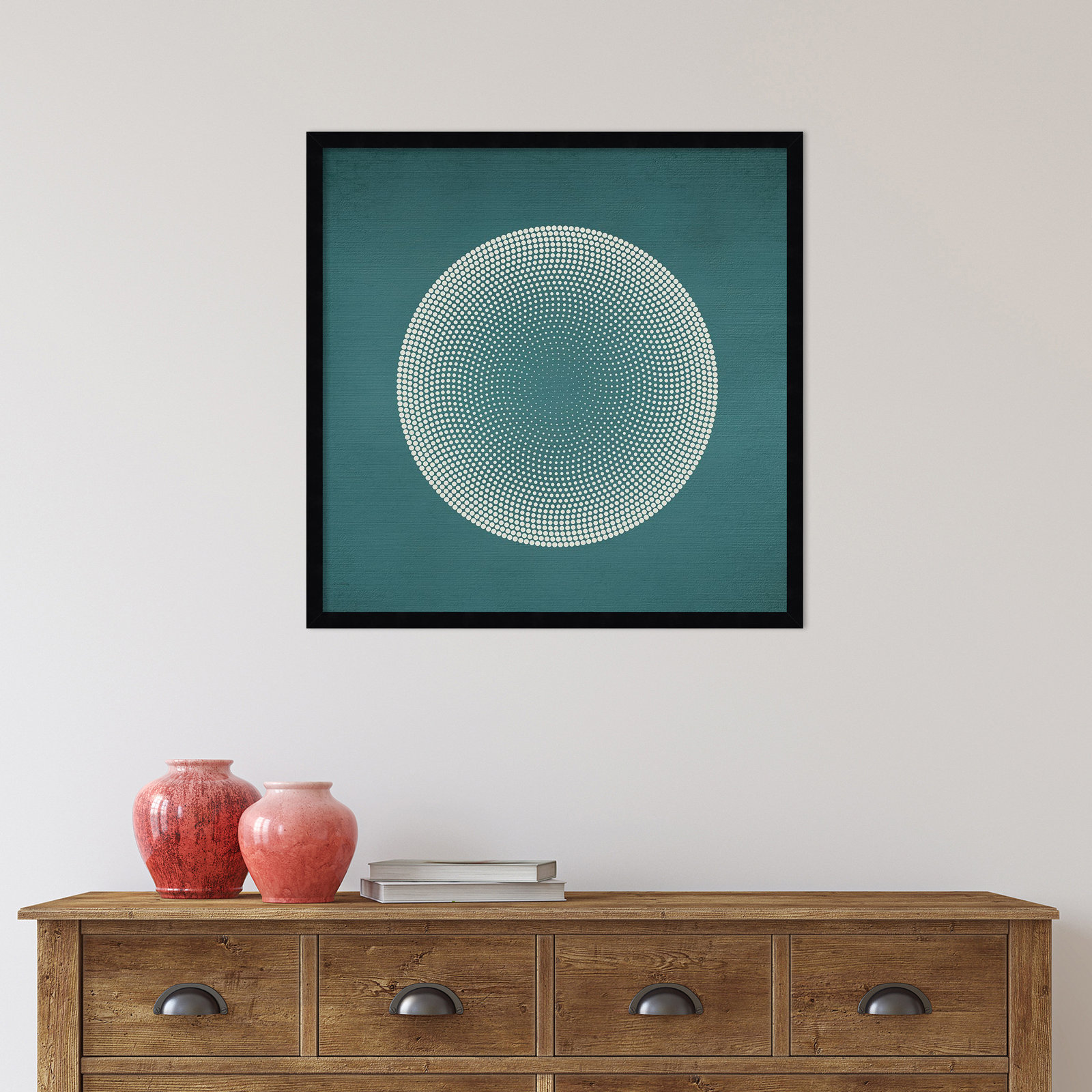 Circles by Incado, Black, 25" H x 25" W x 1" D
