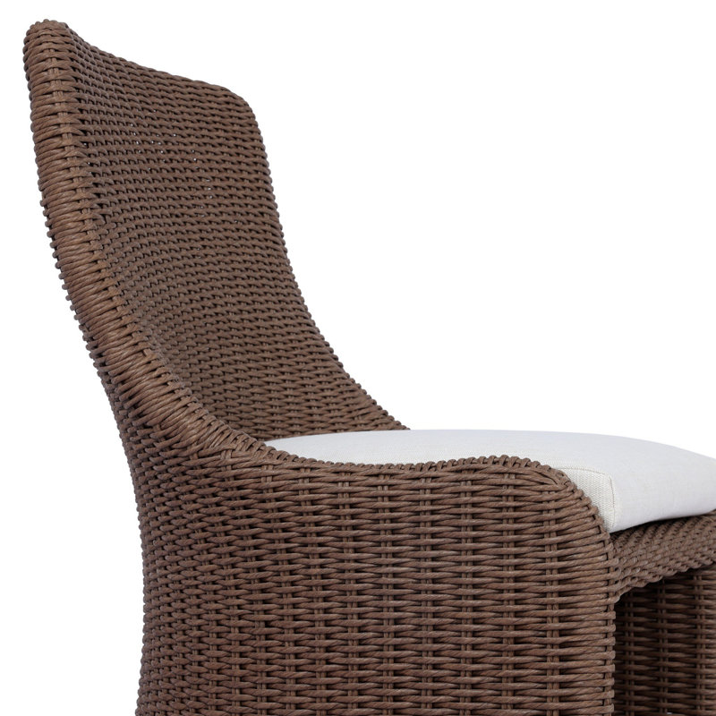 Blaire Outdoor Dining Chair-Arashi Salt, Tanned Weave