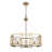 Charlesworth 5-Light Chandelier in Brushed Champagne Bronze with Clear Glass