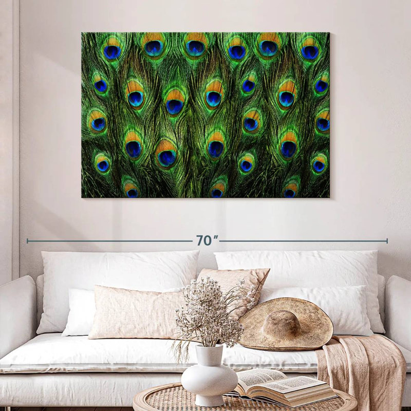 Brampt Peacock Tail, 32" H x 48" W