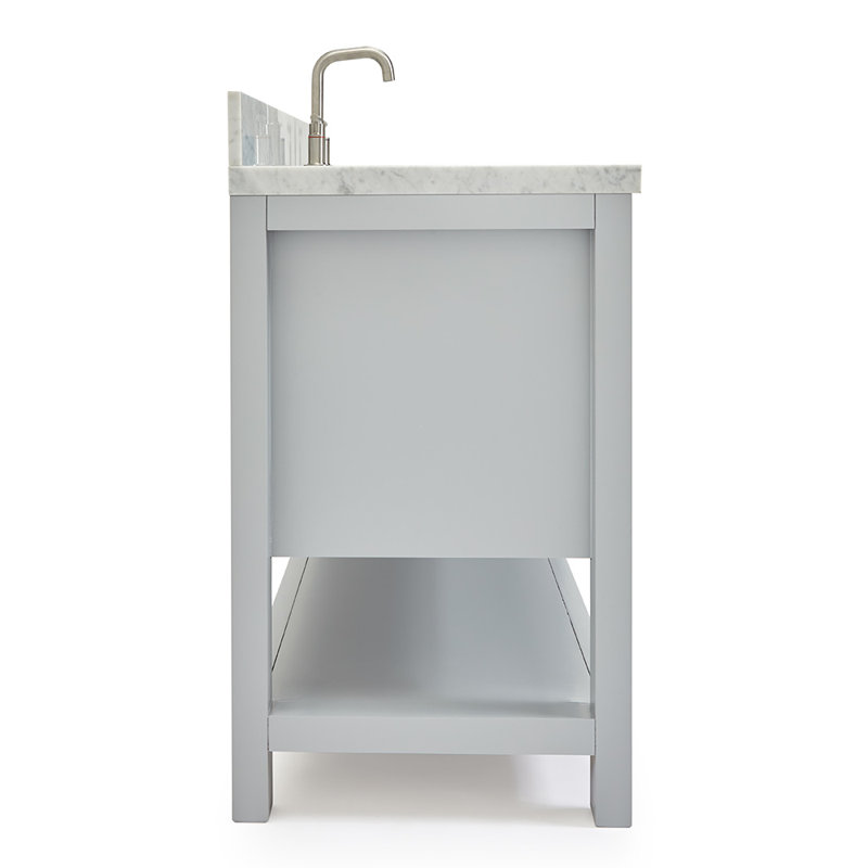 Magnolia Bath Vanity Rectangular Basin S061SCWRV, Gray, Rectangular