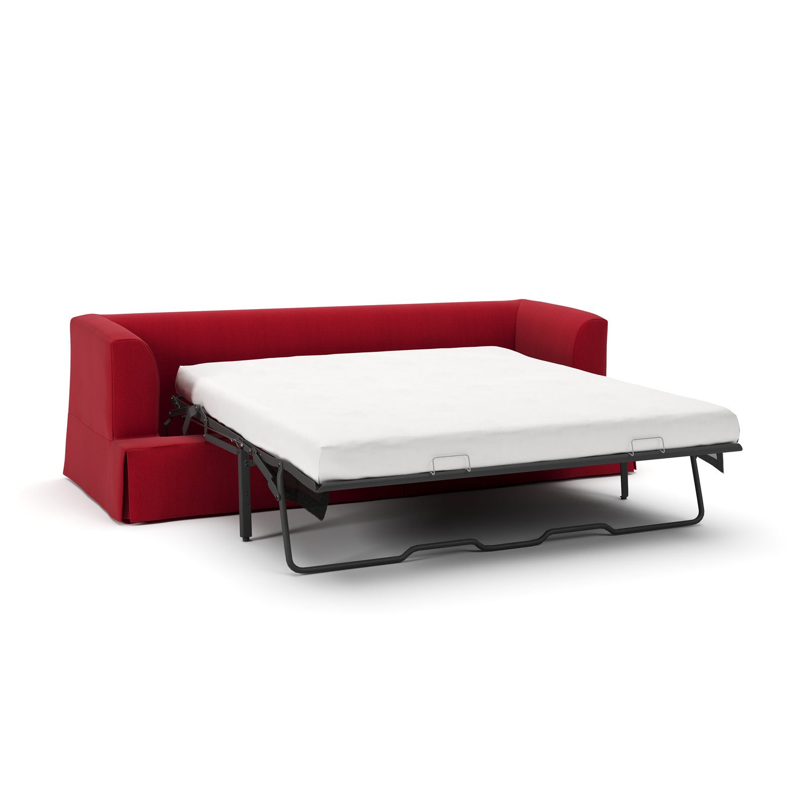 Lucia 92.5'' Upholstered Sleeper Sofa, Bayou Flame Canvas