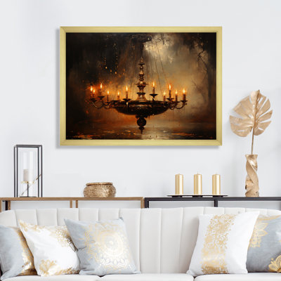 " Chandelier Dramatic Contrasts Pointillism "