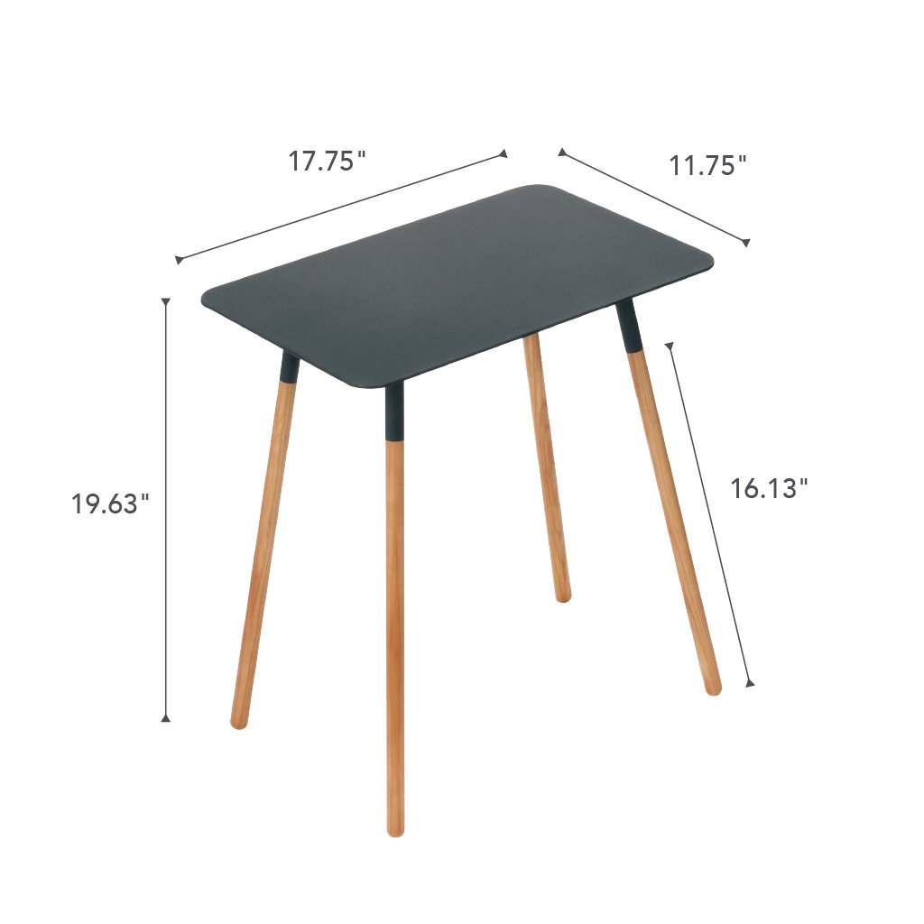 18" End Table, Black
