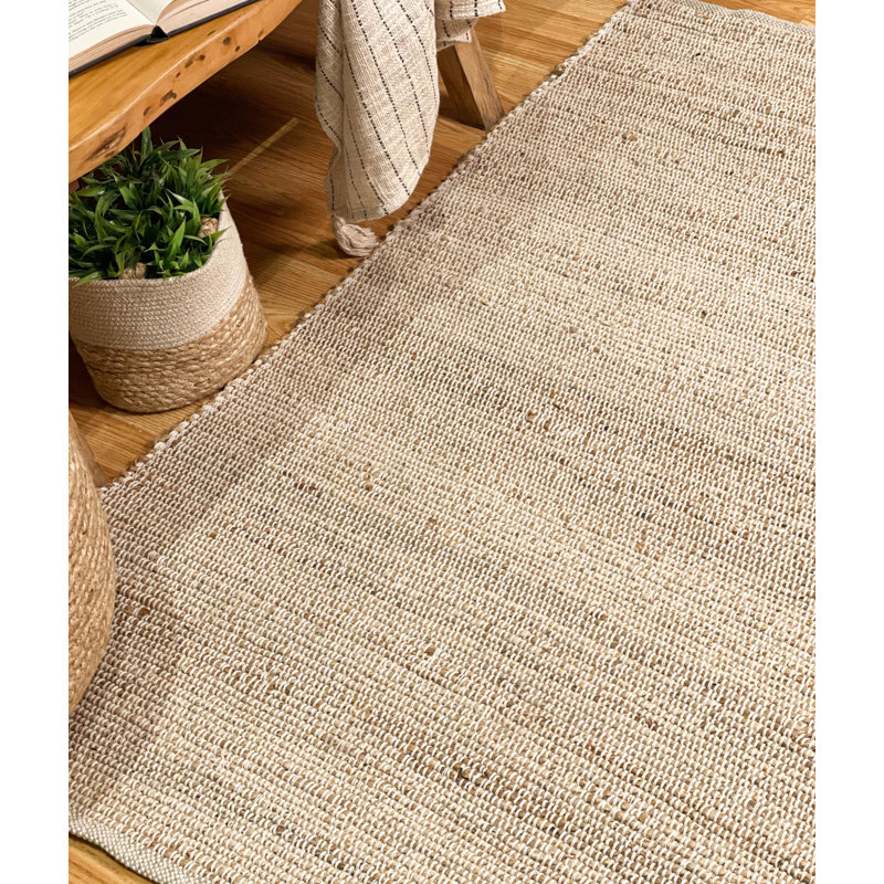 Tapis en jute Aleksei, Rectangle 4pi x 6 pi, Beige