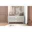 Banc d'entrée en rotin Boho avec rangement, range-chaussures rembourré pour couloirs et salons, gris délavé et beige-1400077513