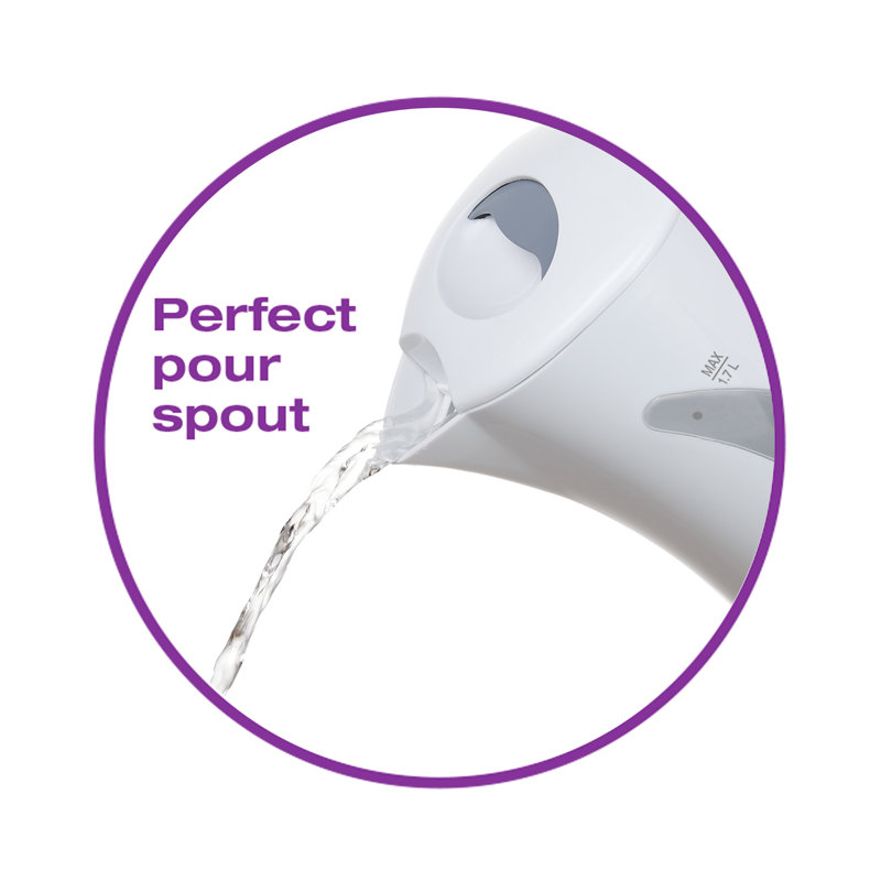 Salton 1.8 Qt. Cordless Jug Kettle, White