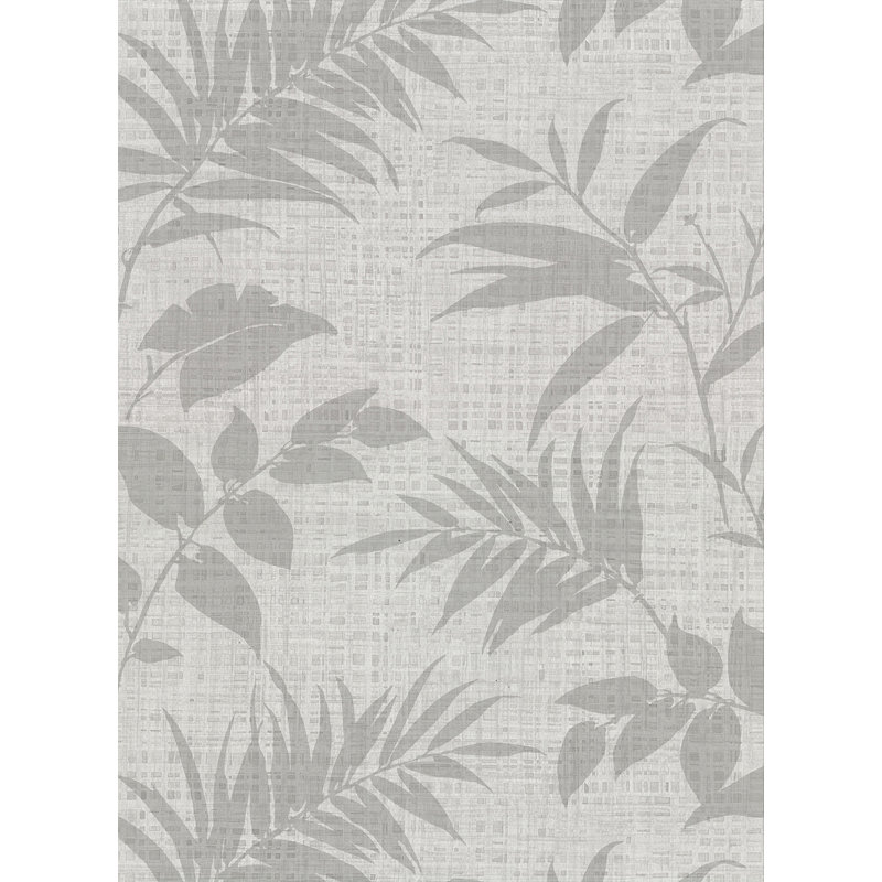 Rouleau de papier peint à motif de pelouse artificielle L 27 pi x l 27 po Armas, Gris clair