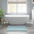 1 PCS 100% Cotton Tufted 3000 GSM Reversible Bath Rug Blue-814565897