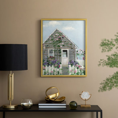 Coastal Cottage I, reproduction encadrée - bois massif