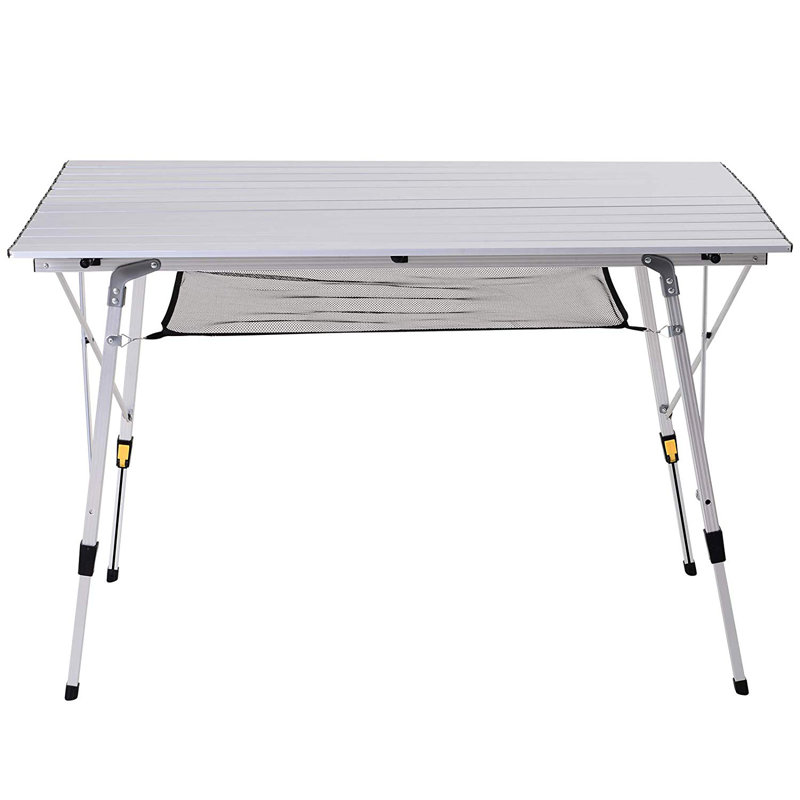 Rectangular Metal Folding Outdoor Camping Table , 120cm cm W 70cm cm D