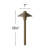 Hardy Island Brown Low Voltage Metal Pathway Light