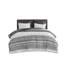 Ensemble d'édredon en coton 3 pièces avec capitonnage en chenille gris-113361368