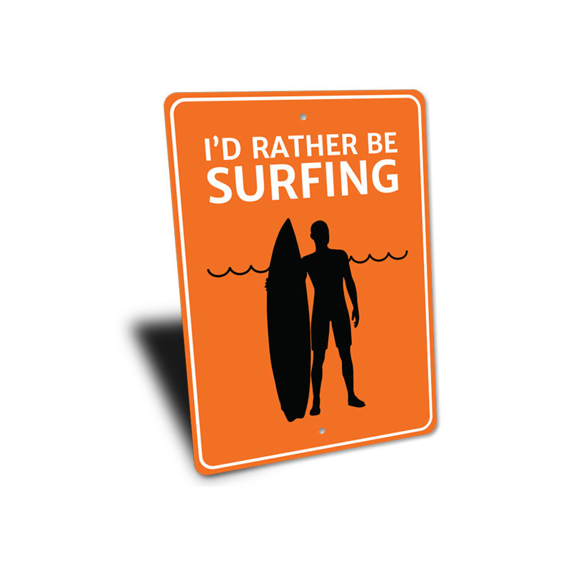 Je serais plutôt surfer signe, H 14 po x l 10 po x P 0,04 po