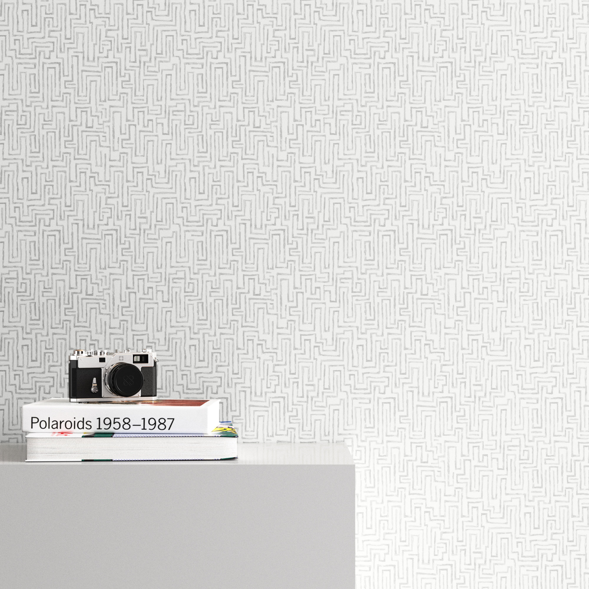 Delaney 33' L x 20.5" W Wallpaper Roll, Gray