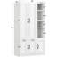 Armoire-penderie Armoire H 70 po, 5 portes avec 4 tablettes et tringle